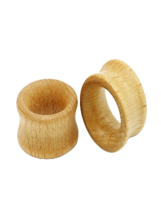 Decentraland Log Color Wood Ear Gauges Vintage Wooden Ring Body Piercings Gauge Ear Plugs Tunnels 3/4"(20mm) - Image 1